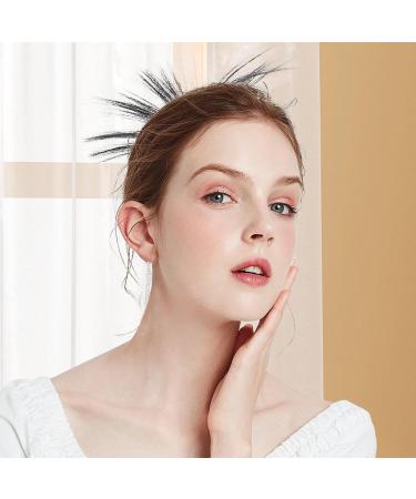 Claw Clip Messy Bun Hair Piece | Chicken Coop Meatball Hair Scratch Small Hair Claw Non Slip Hair Clips Fake Hair Clip Double Row Teeth Hair Clips Black - Buy Online on GoSupps.com