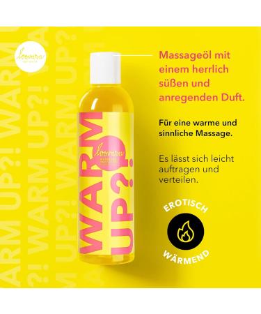 Loovara Massage Oil 250ml - Warming Natural Oils for Erotic Foreplay Vegan & Dermatologically Tested Sweet Fragrance for Partner Massage - Buy Online on GoSupps.com
