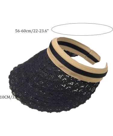 Rkstd Women's Top Hat Baseball Cap - Lace Beach Sun Hat for Mother's Day Gifts - Black 10 cm/3.9 - Buy Online on GoSupps.com