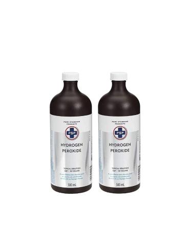 Hydrogen Peroxide 3% USP Sterilization Solution H2O2 Skin Disinfectant (2 Bottles)