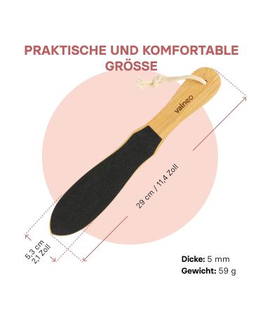 Valneo Footfish: Rubber Wood Paddling File for Hard & Dry Skin - Coarse & Fine Corn Corners Remover with 2 Flowering Papers - Best International Shipping - Buy Online on GoSupps.com