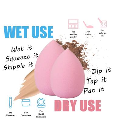 12pcs Makeup Sponge Blender Set with Holder - Flawless Beauty Blender for Liquid & Powder Foundation - Gift for Women - Buy Online on GoSupps.com