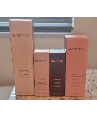 Mary Kay TimeWise 3D Miracle Set - Combination/Oily Skin Moisturizer Anti-Aging Cream SPF 30 Natural 4 Piece Set