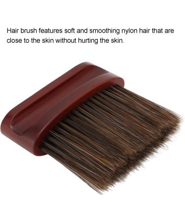 Hair Neck Cleaning Brush Flat Light Weight Dark Brown Ergonomic Barber Neck Duster Brush Beech Handle for Salon for Home - Buy Online on GoSupps.com