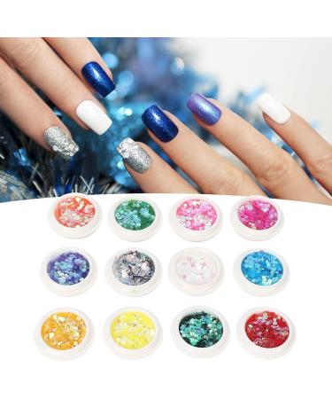 Manicure Sequins Nail Art Sequins Holographic Effect Glitter Nail Sequins for Home for Manicure Store for Nail Salon for Manicure - Buy Online on GoSupps.com