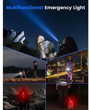 Zewdov Ultra Bright Rechargeable Bike Lights Set | IPX6 Waterproof Front & Back Lights | 8/12 Modes, 58Hrs Runtime | Easy Install Bicycle Headlight & Tail Light Combo - Buy Online on GoSupps.com