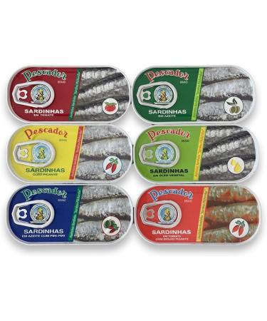 Sardines Mix Set Variation - 10 Types - Pescador - Ramirez - Portugal - Buy Online on GoSupps.com