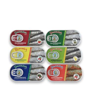 Pescador Sardines Mix - 6 Types - Portugal