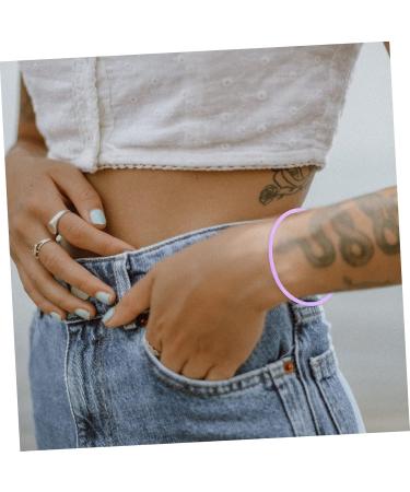 Abaodam 20 Pcs Gumdrops Wristband Silicone Bracelets Rubber Jelly Bracelets Fudge Luminous Strapping Child Violetx4pcs 5.8x5.8cmx4pcs - Buy Online on GoSupps.com