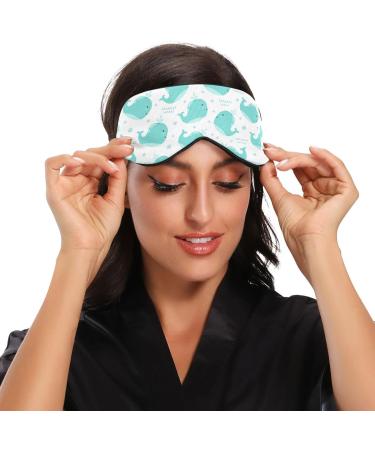 Haskirky Light Blocking Eye Mask for Deep Sleep | Breathable & Adjustable | Men and Women | Travel, Yoga, Meditation | Dolphin Polka Dot Design - Buy Online on GoSupps.com