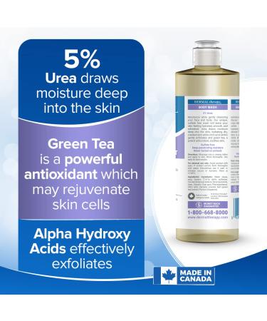 Dermal Therapy 2-in-1 Body Wash & Moisturizing Cleanser - 5% Urea AHA Sulfate-Free - 16 Fl Oz | International Shipping Available - Buy Online on GoSupps.com