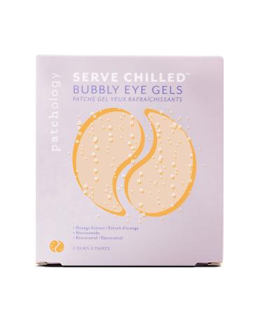 Patchology Serve Chilled Bubbly Eye Gels with Niacinamide - Hydrating Under Eye Patches for Dark Circles, Puffy Eyes and Fine Lines - Best Treatment for Eye Bags and Puffiness (5 Pairs)