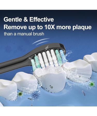 Replacement Toothbrush Heads 10 Pack for AquaSonic Black Series & Duo Series - Electric Toothbrush Compatible - Buy Online on GoSupps.com