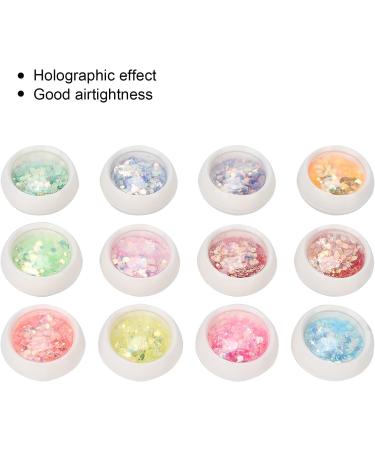 Nail Flakes Nail Accessories 12 Boxes Nail Glitter Nail Glitter Sequins for Nail for Salon Use for Home Use - Buy Online on GoSupps.com