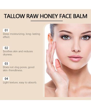 Honey Face Care - Moisturizing Face Cream 60g Natural Organic Non-Greasy Dry Skin Men Women - For Dry Skin Men Winter Night Travel Seniors Home Body - Buy Online on GoSupps.com
