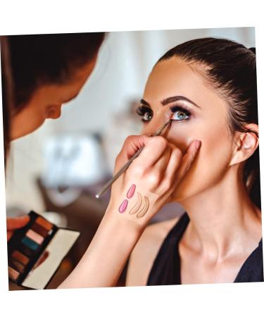 100pcs Makeup Hand Palette Disposables - Cream Fingernail Cleaner Stickers & Cosmetic Mixer - White Tear Stick Holders for Nail Accessories - Buy Online on GoSupps.com