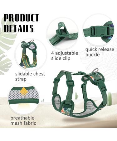 Supet Escape Proof Cat Harness and Leash Set - Adjustable Vest for Small and Large Kittens/Dogs - Green - Medium Size - Buy Online on GoSupps.com