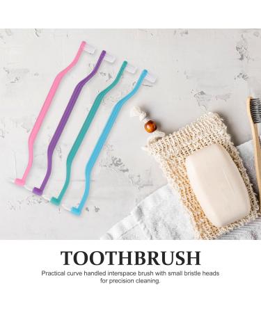 Minkissy Double-Ended Toothbrushes - 4 Piece Set for Oral Cavity Correction & Detailed Tooth Cleaning - Ideal for All Ages - International Shipping Available - Buy Online on GoSupps.com
