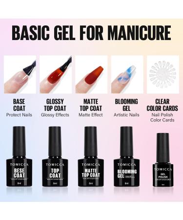 Tomicca 40PC UV Nail Polish Set | 36 Colors Shellac Gel Base & Top Coats | DIY & Nail Studio Essential - Buy Online on GoSupps.com