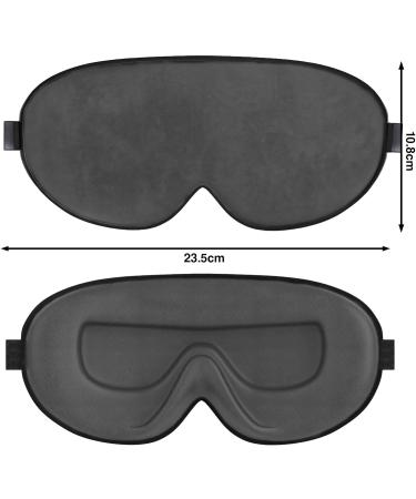 Premium Grey 100% Blackout Sleep Mask for Women & Men | Adjustable Strap | Zero Pressure 3D Eye Mask | Travel Essential - Buy Online on GoSupps.com