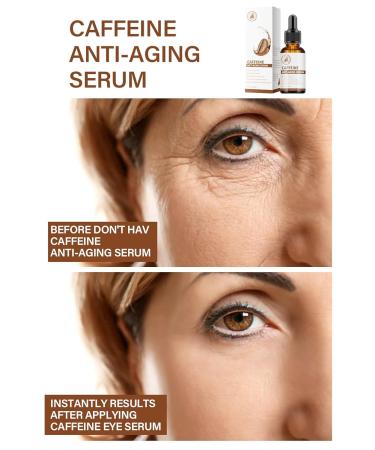 Caffeine Eye Serum | Anti-Aging Under Eye Treatment for Moisturizing & Brightening | Reduce Wrinkles Dark Circles & Spots | Beauty Skin Care - Buy Online on GoSupps.com