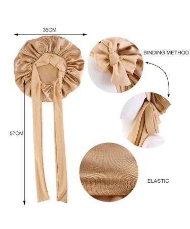 Buy Gugugo Pink Butterfly Silk Sleeping Hood - Adjustable Satin Bonnet for Women | Best Silk Sleep Cap for Comfort & Style - Buy Online on GoSupps.com