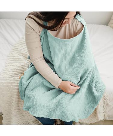 AlloFuu Nursing Cover Apron | Soft Breathable Nursing Scarf for On-the-Go - Green Nursing Cover - Buy Online on GoSupps.com