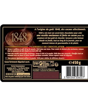 Poulain Chocolate Powder 1848 - Box 450 g - Buy Online on GoSupps.com