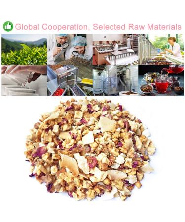 Plant Poison Rose Coconut Ginger Tea - Herbal Loose Leaf Blend with Mango Apple & Coconut | 70g | International Shipping - Buy Online on GoSupps.com