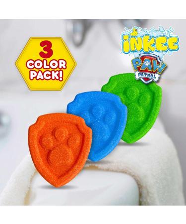 INKEE Paw Patrol Bath Bombs 3-Pack | Colorful Almond Oil & Cola Gum Flavor | 3x15g Fun for Kids Perfect for Bath Time! - Buy Online on GoSupps.com