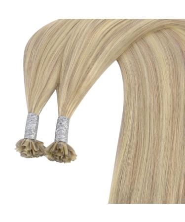 Youngsee Extensions | Real Hair U Tip Bondings - Blond Ashblond & Platinblond | 55 cm Keratin Hair Extensions | #18/613 - Buy Online on GoSupps.com