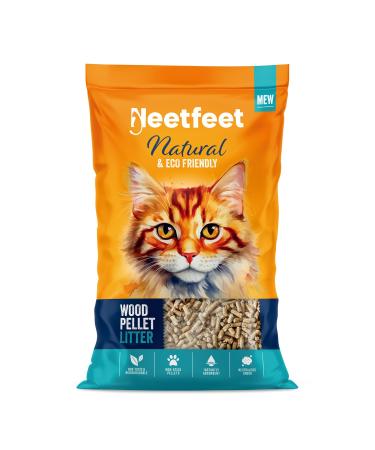 Premium Natural Cat Litter Wood Pellets | Ultra Absorbent | Biodegradable Untreated Wooden Cat Litter | Effective Odour Control Kitten Cat Litter | 30L | No Nasties