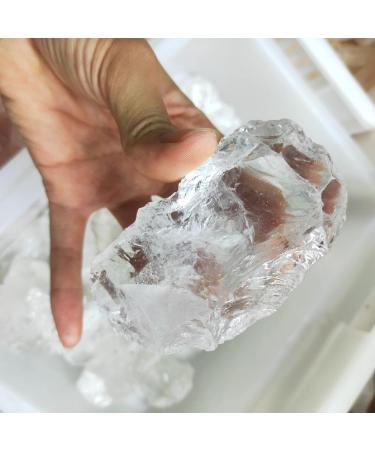 Crystal 1pcs Natural Raw Clear Quartz White Crystal Rock Stone Specimen Restoration of Minerals Home Decoration Can be Used for ningxiao (Size : 50-80g) - Buy Online on GoSupps.com