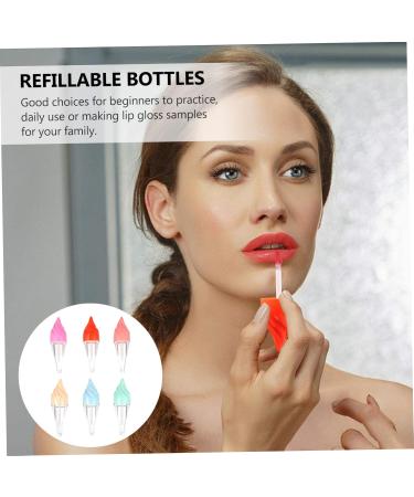 PENIKOKO 6Pcs Refillable Lip Gloss Tubes in Ice Shape Lightweight Reusable Cosmetic Lip Balm Containers for Take On The Go Lip Balm Lipstick - Buy Online on GoSupps.com