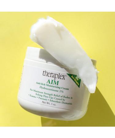 Theraplex AIM Anti-Itch Moisturizing Cream (3 oz) - Soothes Itching, Rashes & Flare Ups - Buy Online on GoSupps.com