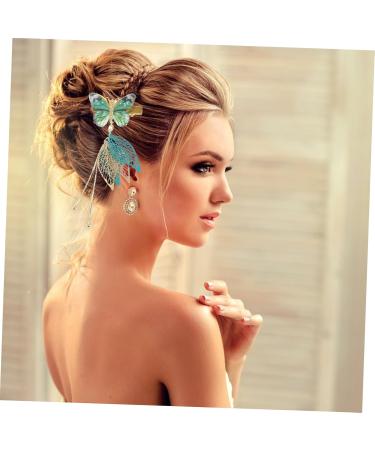 DOITOOL 1 Pair Tulle Butterfly Hair Clip Hair Barrettes Hair Pin Hair Claw Clips for Women Snap Barrettes for Women Butterfly Hair Accessories Classic Tassel Barrette Pair Clip - Buy Online on GoSupps.com