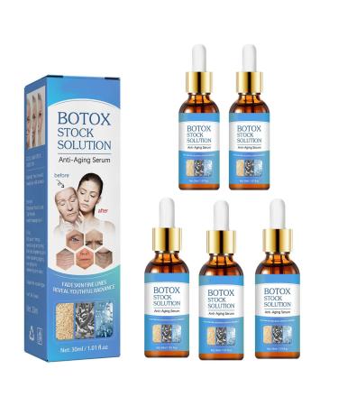 Botox Stock Solution 2023 New Botox Face Serum Botox Anti Aging Serum Botox Stock Solution Facial Serum Face Care for Women (5Pcs)