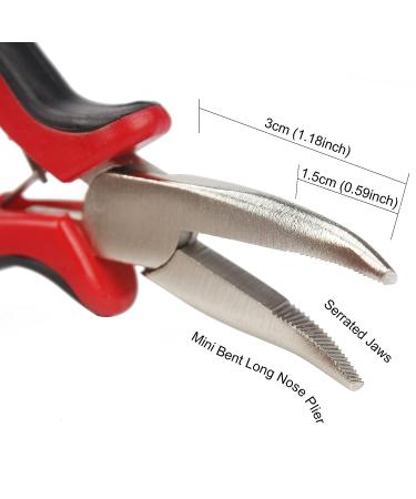 Ryalan Hair Extension Tool Kit with Needle Nose Pliers and Micro Pulling Needle Loop Threader - 500pcs Silicone Lined Beads for Human Hair Extensions - Buy Online on GoSupps.com