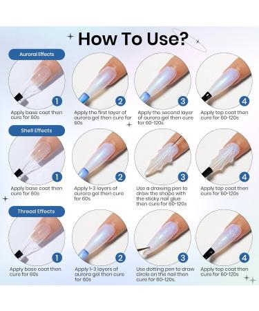 Pearl Gel Nail Polish - 15ml Pearlescent Mermaid Shimmer UV Gel for Stunning Summer Nails - Buy Online on GoSupps.com
