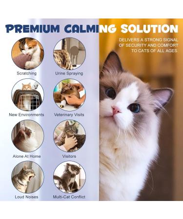 Cat Calming Pheromone Diffuser Refill Cat Calming Spray Urine Spraying Marking and Anxiety Anti Anxiety Relaxant 1 Diffuser +2 Refills Diffuser Kit - Buy Online on GoSupps.com