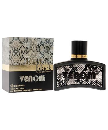 NU Parfums Black is Black Venom Pour Homme Eau De Toilette Spray 3.4 Ounce - Buy Online on GoSupps.com