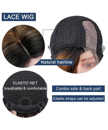Ombre Blonde Short Pixie Cut Wig for Black Women - 6 inch Synthetic Daily Use Bob Wig - Buy Online on GoSupps.com
