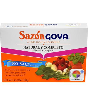  Sazon Goya Saz n Low Sodium Seasoning - No Salt Added - 3.52 Oz (20 Packets) - Flavor Explosion Without the Sodium! Authentic Latin American Flavors in Every Box - Spanish Seasons - Econo Pak + Bonus PaLiSoL CREATiONS Sticker! Perfect for Cooking with Le - Buy Online on GoSupps.com