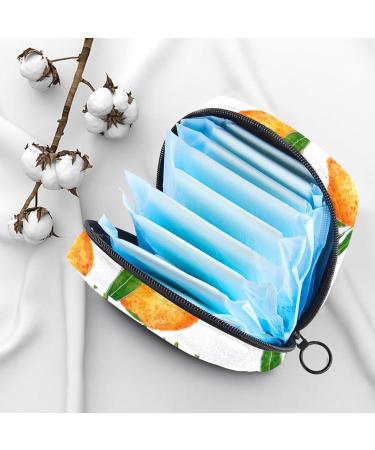 Shop Muooum Menstrual Artery Bag for Women - Zippered Bandage Bag & Tampon Collector (Watercolor Fruit Orange Color 3) - Buy Online on GoSupps.com