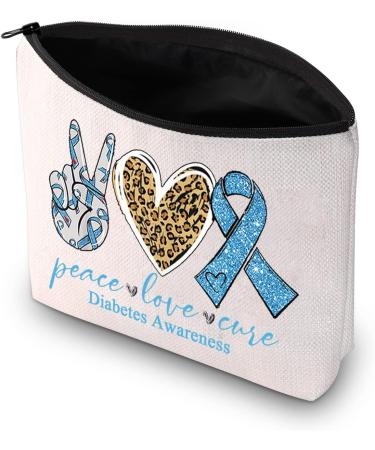 PXTIDY Funny Diabetic Gift | Diabetes Warrior Cosmetic Bag for Diabetes Awareness | Medical Alert Makeup Pouch | Diabetic Emergency Survival Kit - Buy Online on GoSupps.com