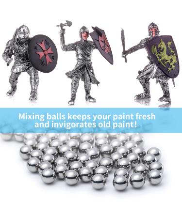 100 Stainless Steel Mixing Balls for Nail Polish & Model Paints - 6.35 mm - Buy Online on GoSupps.com