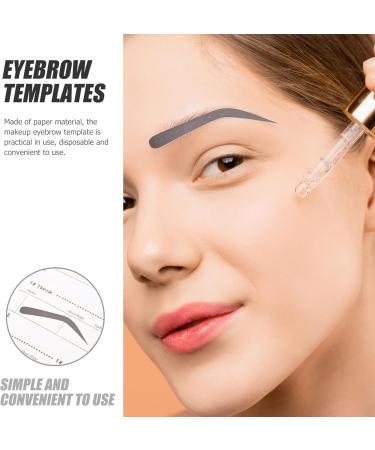 TEHAUX Pochoirs Sourcils Jetables 6 Pi ces Papier Maquillage Sourcils Femmes D butantes Autocollants Pr cision Beaut Usage Quotidien - Buy Online on GoSupps.com