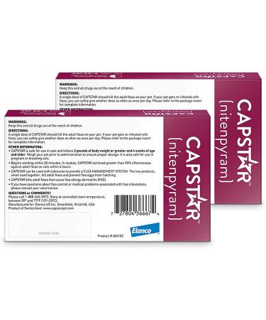 Capstar Flea Tablets for Cats 2-25 lbs. 12 CT - Fast-Acting Flea Treatment - Buy Online on GoSupps.com