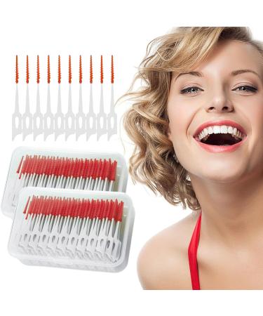 320 pcs Soft Silicone Interdental Brushes with Box | Dual-House Dental Floss Sticks for Effective Tooth Cleaning - Buy Online on GoSupps.com