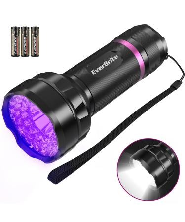 Everbrite 2 in 1 black light UV flashlight with 38 LEDs 395nm ultraviolet light lamp with 300lm white light pet urine detector for dogs and cats auditors including 3 AA batteries - Buy Online on GoSupps.com